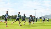 4 October 2021; Players during a Republic of Ireland U21 training session at the FAI National Training Centre in Abbotstown in Dublin. Photo by Seb Daly/Sportsfile