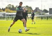 4 October 2021; Evan Ferguson during a Republic of Ireland U21 training session at the FAI National Training Centre in Abbotstown in Dublin. Photo by Seb Daly/Sportsfile