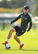 4 October 2021; Andrew Moran during a Republic of Ireland U21 training session at the FAI National Training Centre in Abbotstown in Dublin. Photo by Seb Daly/Sportsfile