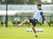 4 October 2021; Conor Noss during a Republic of Ireland U21 training session at the FAI National Training Centre in Abbotstown in Dublin. Photo by Seb Daly/Sportsfile