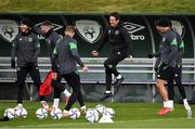 4 October 2021; Coach Keith Andrews during a Republic of Ireland training session at the FAI National Training Centre in Abbotstown in Dublin. Photo by Stephen McCarthy/Sportsfile