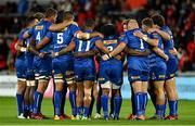 2 October 2021; The DHL Stormers gather in a huddle before the United Rugby Championship match between Munster and DHL Stormers at Thomond Park in Limerick. Photo by Brendan Moran/Sportsfile
