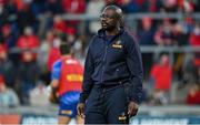 2 October 2021; DHL Stormers forwards coach Rito Hlungwani before the United Rugby Championship match between Munster and DHL Stormers at Thomond Park in Limerick. Photo by Brendan Moran/Sportsfile