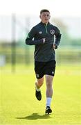 4 October 2021; Kameron Ledwidge during a Republic of Ireland U21 training session at the FAI National Training Centre in Abbotstown in Dublin. Photo by Seb Daly/Sportsfile