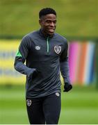 4 October 2021; Chiedozie Ogbene during a Republic of Ireland training session at the FAI National Training Centre in Abbotstown in Dublin. Photo by Stephen McCarthy/Sportsfile