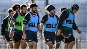 5 October 2021; Finlay Bealham, second from right, during a Connacht Rugby squad training session at The Sportsground in Galway. Photo by Piaras Ó Mídheach/Sportsfile