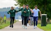 5 October 2021; Irish Olympic medallist Rob Heffernan and family, along with Derval O’Rourke, have partnered with Bord Bia to celebrate World Egg Day this Friday 8th October. Irish Olympians Rob and Marian Heffernan, and their sporting star children Cathal and Meghan, are encouraging the public to ‘Crack On’ and take advantage of eggs as fuel for a busy lifestyle. The Heffernan’s will be pairing off against each other on World Egg Day in a Cooking Challenge, judged by fellow Olympian Derval O’Rourke. Bord Bia’s ‘Crack On’ campaign highlights how versatile and nutritious Quality Mark eggs can be for a range of meal occasions. Packed with protein, rich in vitamins and minerals, and quick and easy to prepare, eggs are an ideal choice for lunch and dinner. Log on to BordBia.ie/Eggs or search ‘Bord Bia Eggs Recipes’ to discover recipe inspiration. Pictured is the Heffernan family, from left, Meghan, Cathal, Marian and Rob. Photo by Brendan Moran/Sportsfile