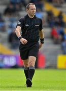 4 July 2021; Referee Derek O'Mahoney during the Leinster GAA Football Senior Championship Quarter-Final match between Wexford and Dublin at Chadwicks Wexford Park in Wexford. Photo by Brendan Moran/Sportsfile