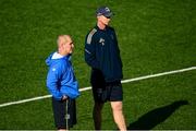 5 October 2021; Head coach Leo Cullen and Senior coach Stuart Lancaster during a Leinster Rugby squad training session at Energia Park in Dublin. Photo by Harry Murphy/Sportsfile