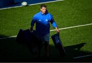 5 October 2021; Contact skills coach Denis Leamy during a Leinster Rugby squad training session at Energia Park in Dublin. Photo by Harry Murphy/Sportsfile