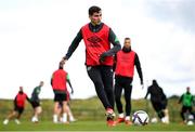 5 October 2021; Josh Cullen during a Republic of Ireland training session at the FAI National Training Centre in Abbotstown in Dublin. Photo by Stephen McCarthy/Sportsfile