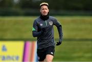 5 October 2021; Callum Robinson during a Republic of Ireland training session at the FAI National Training Centre in Abbotstown in Dublin. Photo by Stephen McCarthy/Sportsfile