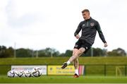 5 October 2021; James McClean during a Republic of Ireland training session at the FAI National Training Centre in Abbotstown in Dublin. Photo by Stephen McCarthy/Sportsfile