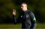 5 October 2021; James McClean during a Republic of Ireland training session at the FAI National Training Centre in Abbotstown in Dublin. Photo by Stephen McCarthy/Sportsfile