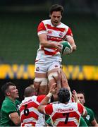 3 July 2021; Jack Cornelsen of Japan during the International Rugby Friendly match between Ireland and Japan at Aviva Stadium in Dublin. Photo by Brendan Moran/Sportsfile