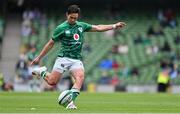 3 July 2021; Joey Carbery of Ireland during the International Rugby Friendly match between Ireland and Japan at Aviva Stadium in Dublin. Photo by Brendan Moran/Sportsfile