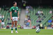 3 July 2021; Joey Carbery of Ireland during the International Rugby Friendly match between Ireland and Japan at Aviva Stadium in Dublin. Photo by Brendan Moran/Sportsfile