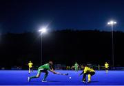 5 October 2021; Luke Madeley of Ireland in action against Azuan Hasan of Malaysia during an international friendly match between Ireland and Malaysia at Lisnagarvey Hockey Club in Hillsborough, Down. Photo by Ramsey Cardy/Sportsfile