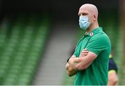 3 July 2021; Ireland forwards coach Paul O'Connell before the International Rugby Friendly match between Ireland and Japan at Aviva Stadium in Dublin. Photo by Brendan Moran/Sportsfile