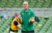 3 July 2021; Ireland forwards coach Paul O'Connell before the International Rugby Friendly match between Ireland and Japan at Aviva Stadium in Dublin. Photo by Brendan Moran/Sportsfile