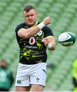 3 July 2021; Dave Kilcoyne of Ireland warms up before the International Rugby Friendly match between Ireland and Japan at Aviva Stadium in Dublin. Photo by Brendan Moran/Sportsfile