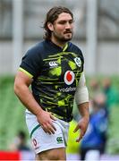 3 July 2021; Tom O'Toole of Ireland warms up before the International Rugby Friendly match between Ireland and Japan at Aviva Stadium in Dublin. Photo by Brendan Moran/Sportsfile