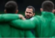 3 July 2021; Ireland head coach Andy Farrell before the International Rugby Friendly match between Ireland and Japan at Aviva Stadium in Dublin. Photo by Brendan Moran/Sportsfile