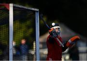 5 October 2021; Ireland goalkeeper James Milliken before an international friendly match between Ireland and Malaysia at Lisnagarvey Hockey Club in Hillsborough, Down. Photo by Ramsey Cardy/Sportsfile