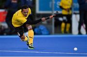 5 October 2021; Marhan Jalil of Malaysia during an international friendly match between Ireland and Malaysia at Lisnagarvey Hockey Club in Hillsborough, Down. Photo by Ramsey Cardy/Sportsfile