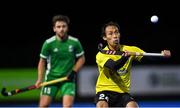 5 October 2021; Aiman Rozemi of Malaysia during an international friendly match between Ireland and Malaysia at Lisnagarvey Hockey Club in Hillsborough, Down. Photo by Ramsey Cardy/Sportsfile