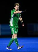 5 October 2021; Michael Robson of Ireland during an international friendly match between Ireland and Malaysia at Lisnagarvey Hockey Club in Hillsborough, Down. Photo by Ramsey Cardy/Sportsfile