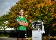 7 October 2021; Stephanie Roche of Peamount United in attendance at the EVOKE.ie FAI Women's Cup Semi-Finals media event at the FAI National Training Centre in Dublin. Photo by David Fitzgerald/Sportsfile