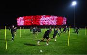 7 October 2021; A general view during a Republic of Ireland training session at the Baku Olympic Stadium Training Pitch in Baku, Azerbaijan. Photo by Stephen McCarthy/Sportsfile