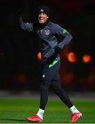 7 October 2021; Callum Robinson during a Republic of Ireland training session at the Baku Olympic Stadium Training Pitch in Baku, Azerbaijan. Photo by Stephen McCarthy/Sportsfile