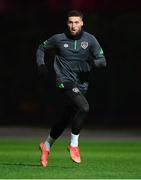 7 October 2021; Matt Doherty during a Republic of Ireland training session at the Baku Olympic Stadium Training Pitch in Baku, Azerbaijan. Photo by Stephen McCarthy/Sportsfile