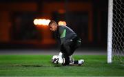 7 October 2021; Goalkeeper Gavin Bazunu during a Republic of Ireland training session at the Baku Olympic Stadium Training Pitch in Baku, Azerbaijan. Photo by Stephen McCarthy/Sportsfile