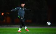 7 October 2021; Matt Doherty during a Republic of Ireland training session at the Baku Olympic Stadium Training Pitch in Baku, Azerbaijan. Photo by Stephen McCarthy/Sportsfile