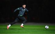 7 October 2021; Matt Doherty during a Republic of Ireland training session at the Baku Olympic Stadium Training Pitch in Baku, Azerbaijan. Photo by Stephen McCarthy/Sportsfile