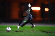 7 October 2021; Goalkeeper Gavin Bazunu during a Republic of Ireland training session at the Baku Olympic Stadium Training Pitch in Baku, Azerbaijan. Photo by Stephen McCarthy/Sportsfile