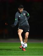 7 October 2021; John Egan during a Republic of Ireland training session at the Baku Olympic Stadium Training Pitch in Baku, Azerbaijan. Photo by Stephen McCarthy/Sportsfile