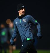 7 October 2021; Callum Robinson during a Republic of Ireland training session at the Baku Olympic Stadium Training Pitch in Baku, Azerbaijan. Photo by Stephen McCarthy/Sportsfile