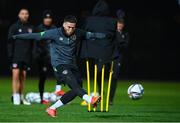 7 October 2021; Matt Doherty during a Republic of Ireland training session at the Baku Olympic Stadium Training Pitch in Baku, Azerbaijan. Photo by Stephen McCarthy/Sportsfile