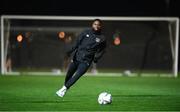 7 October 2021; Chiedozie Ogbene during a Republic of Ireland training session at the Baku Olympic Stadium Training Pitch in Baku, Azerbaijan. Photo by Stephen McCarthy/Sportsfile