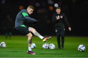 7 October 2021; James McClean during a Republic of Ireland training session at the Baku Olympic Stadium Training Pitch in Baku, Azerbaijan. Photo by Stephen McCarthy/Sportsfile