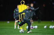 7 October 2021; Harry Arter during a Republic of Ireland training session at the Baku Olympic Stadium Training Pitch in Baku, Azerbaijan. Photo by Stephen McCarthy/Sportsfile