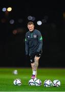 7 October 2021; James McClean during a Republic of Ireland training session at the Baku Olympic Stadium Training Pitch in Baku, Azerbaijan. Photo by Stephen McCarthy/Sportsfile