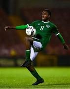 7 October 2021; Franco Umeh of Republic of Ireland during the UEFA U17 Championship Qualifier match between Republic of Ireland and Andorra at Turner's Cross in Cork. Photo by Eóin Noonan/Sportsfile