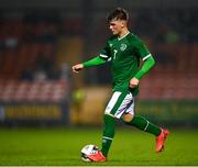 7 October 2021; Kevin Zefi of Republic of Ireland during the UEFA U17 Championship Qualifier match between Republic of Ireland and Andorra at Turner's Cross in Cork. Photo by Eóin Noonan/Sportsfile
