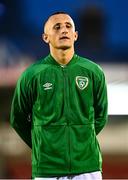 7 October 2021; Sam Curtis of Republic of Ireland before the UEFA U17 Championship Qualifier match between Republic of Ireland and Andorra at Turner's Cross in Cork. Photo by Eóin Noonan/Sportsfile