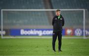 8 October 2021; Manager Stephen Kenny during a Republic of Ireland training session at the Olympic Stadium in Baku, Azerbaijan. Photo by Stephen McCarthy/Sportsfile